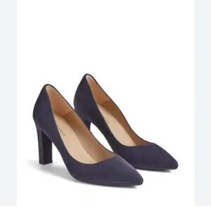 - Franco Sarto Elegant Navy Blue Suede Women's Pumps. In EUC. Size 11
